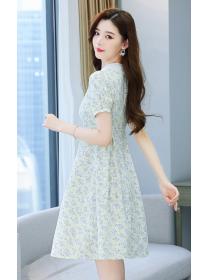Outlet Tender thin summer floral lady France style dress