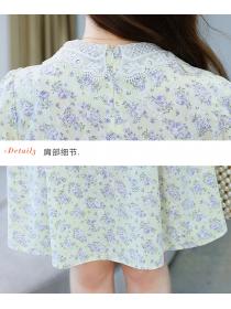 Outlet Tender thin summer floral lady France style dress