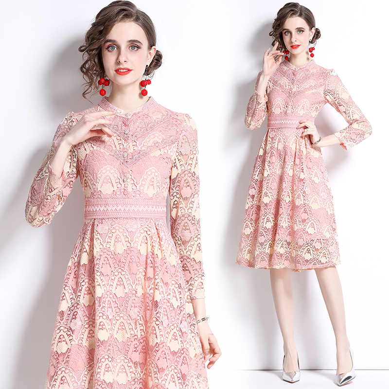 Outlet Lace autumn embroidery dress