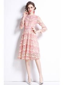 Outlet Lace autumn embroidery dress