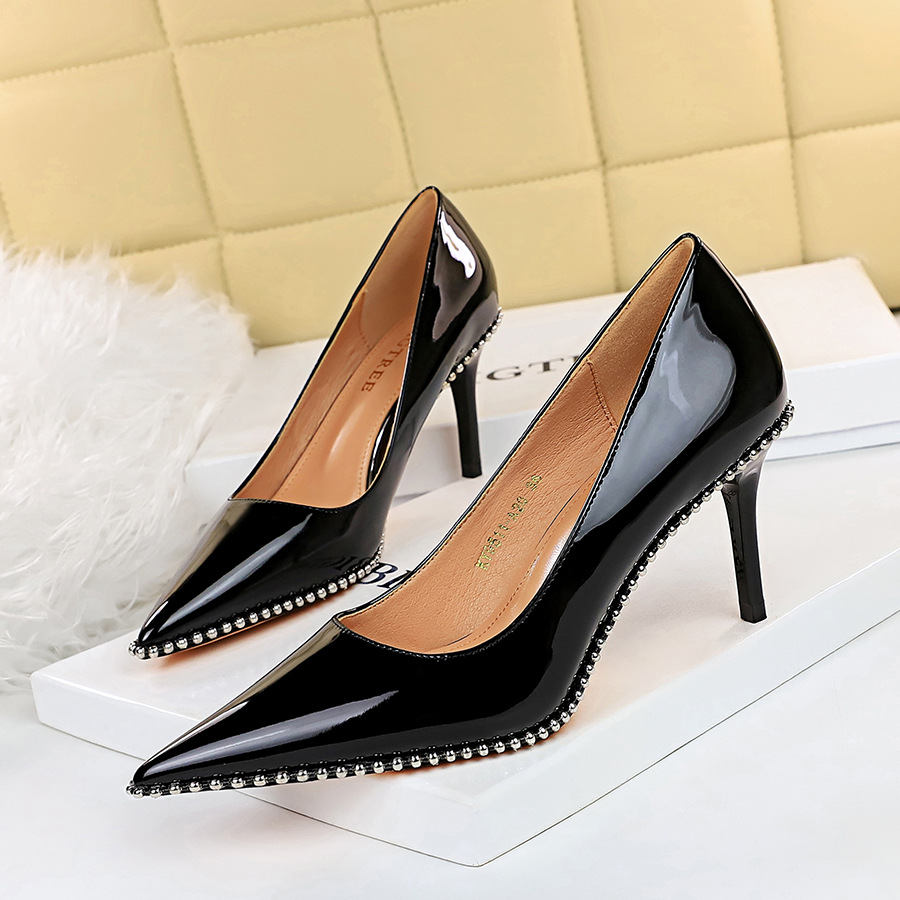 On Sale Pointed sexy stilettos fashion low shoes