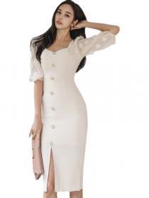 On Sale Lace Hollow Out Gauze Matching Dress