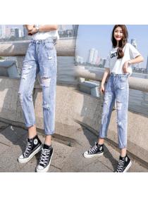 Outlet Spring new Women's loose ripped jeans for women