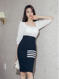 Korean style temperament age-reducing slim fashion suit