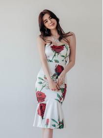 korean style  slim temperament all-match tube  Dress