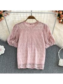 Outlet Korean style short sleeve T-shirt short Western style tops