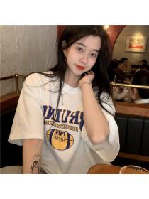 Outlet Loose Korean style tops student summer T-shirt for women