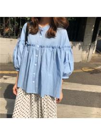 Outlet Korean style loose chouzhe tops doll maiden shirt