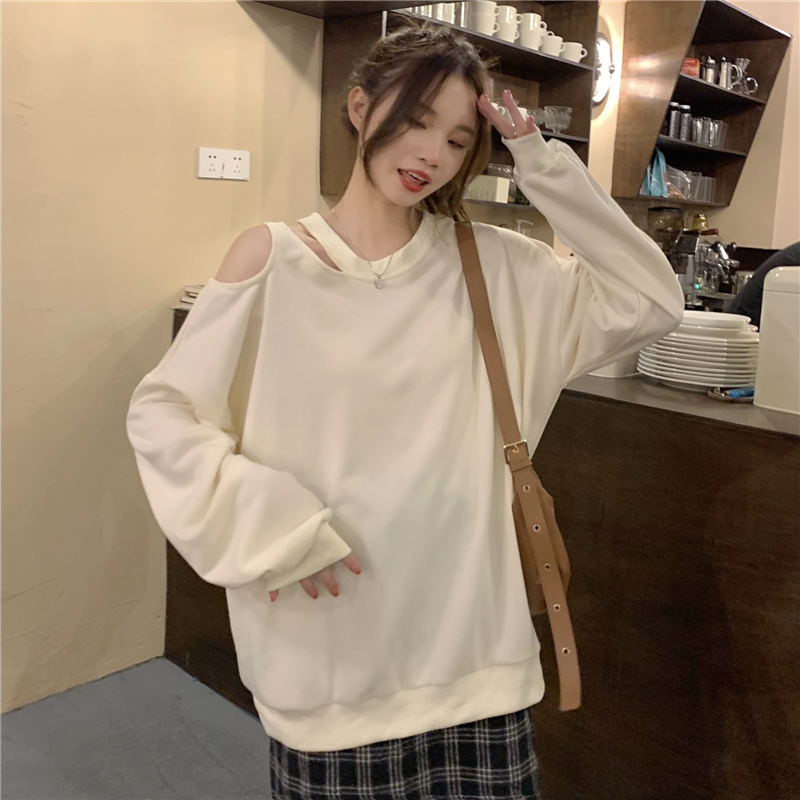 Outlet Long sleeve Casual hoodie loose lazy tops for women