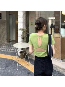 Outlet Cool black bottoming shirt halter beauty back tops for women