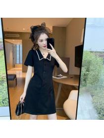 Outlet Doll collar pinched waist dress for women