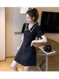 Outlet Doll collar pinched waist dress for women