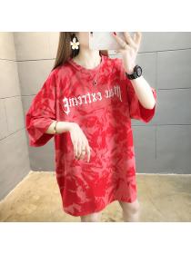 Outlet Short sleeve large yard Korean style T-shirt for women