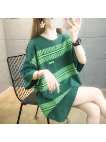 Outlet Korean style short sleeve loose T-shirt for women