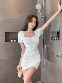 Outlet Tight lace package hip splice sexy pure cotton dress