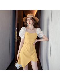 Outlet Short sleeve temperament summer dress