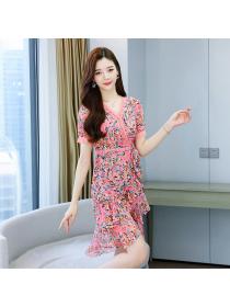 Outlet Chiffon summer floral dress for women