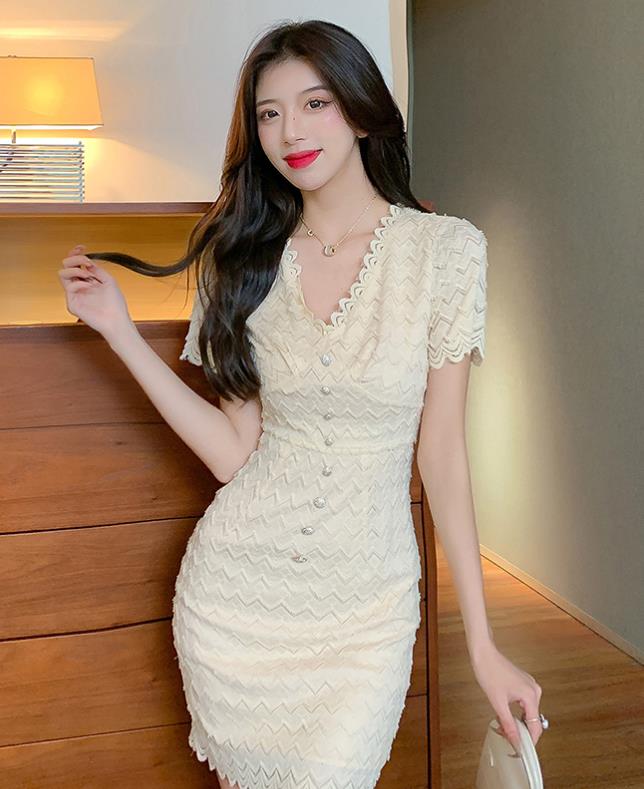 Outlet Lace waist slimming sexy dress