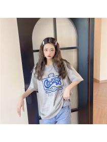 Outlet Loose summer T-shirt Casual tops for women