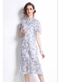Outlet Chinese style cheongsam long dress for women