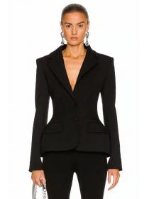 Outlet Back cross coat rhinestone business suit for women