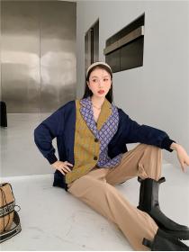 Loose tops winter business suit for women
