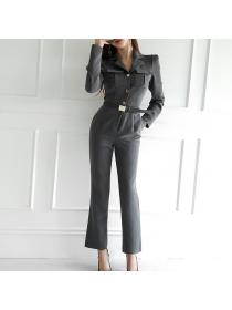 Outlet Korean fashion temperament slim waist professional fashion jumpsuit