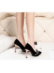 Outlet Fashion pointed toe high heels satin slim nightclub banquet  shoes