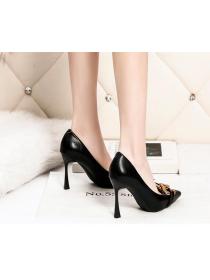 Outlet Korean  fashion pointed toe shallow mouth high heels nightclub slim professional OL shoes