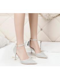 Outlet Korean fashion pointed toe shallow mouth high-heeled shoes professional OL shoes