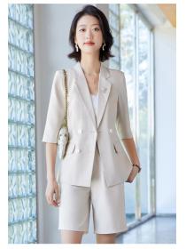 Outlet Spring fashion business suit slim pant a set for women