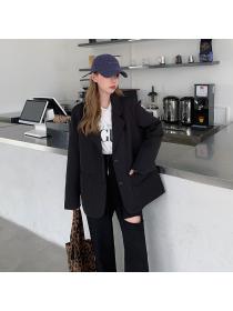 Outlet Fashion Casual large yard coat loose Korean style business suit