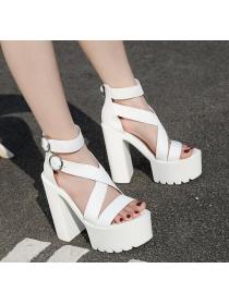 Outlet Chunky Platform High Heel Fashion Roman Sandals