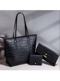 Outlet Fashion Stone pattern fashion handbag 3pcs set for women