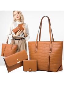 Outlet Fashion Stone pattern fashion handbag 3pcs set for women