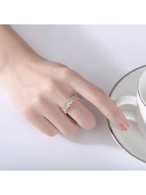 Outlet Temperament opening simple European fashion ring for women