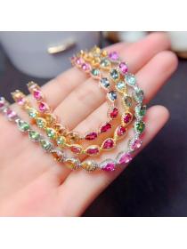 Outlet Fashion antique silver rainbow bracelets for women