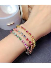 Outlet Fashion antique silver rainbow bracelets for women