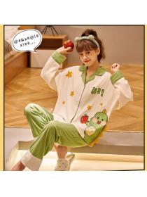 Fashion Soft Cotton Comfy homewear pajamas 2pcs set for women