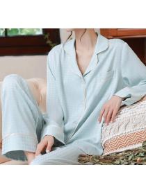 Ice silk  two-piece home clothes women pajamas 