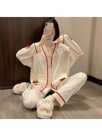 Outlet Homewear Soft cotton spring pajamas 2pcs set for women