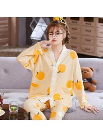 Outlet Long sleeve pajamas 2pcs set for women