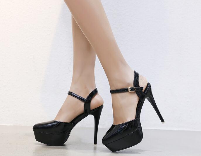 Outlet Ready stock pointed toe stiletto platform sandals
