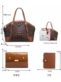 Outlet Large capacity fashion handbag 3pcs set for women