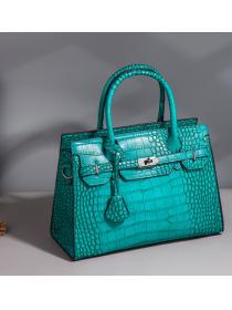 Outlet diagonal package crocodile Pattern handbag 3pcs set