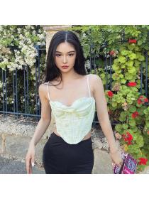 Outlet hot style summer new short style corset small sling for women