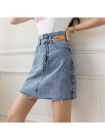 Fashion style High waist skirt Denim skirt for women