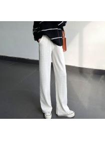 Outlet White wide leg long pants for women