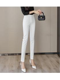 Outlet Black suit pants high waist long pants for women
