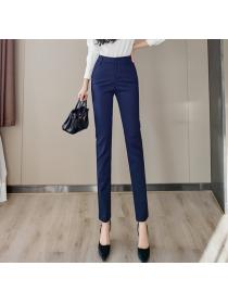 Outlet Black suit pants high waist long pants for women